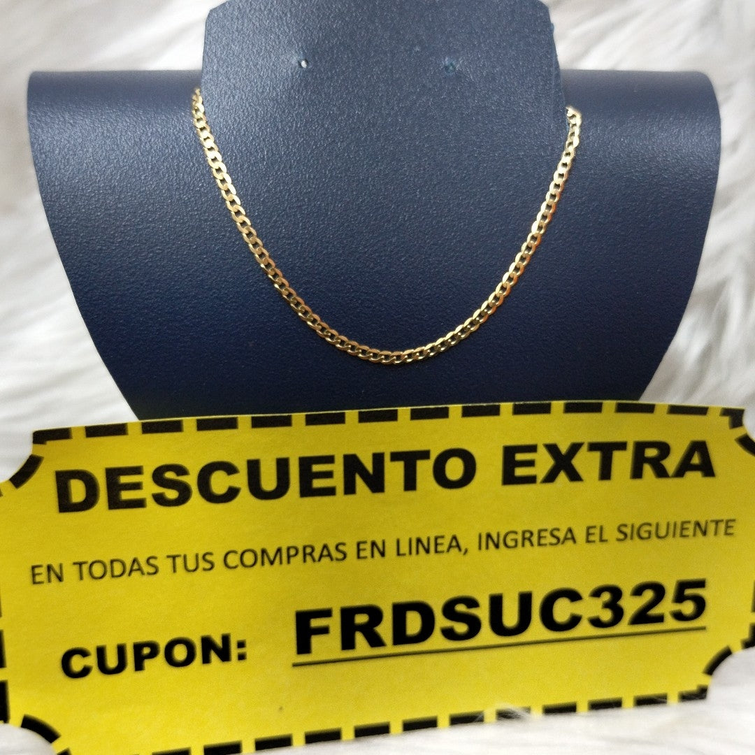 CADENAS BARBADA AMARILLA ORO 14K 1.6 (NUEVO)