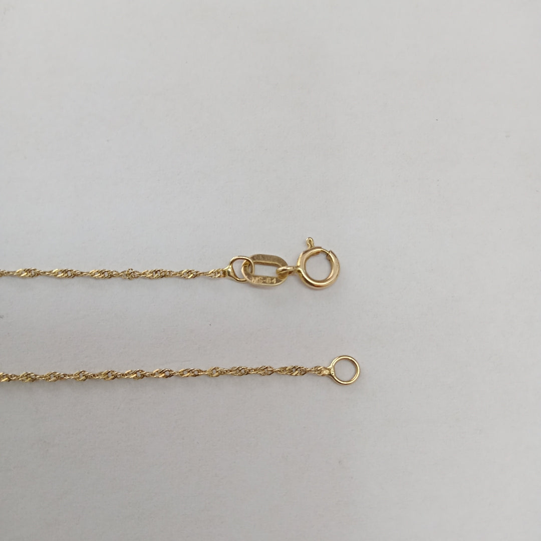 GARGANTILLA. ORO. 14 K 1.1 GRMS (SEMINUEVO)