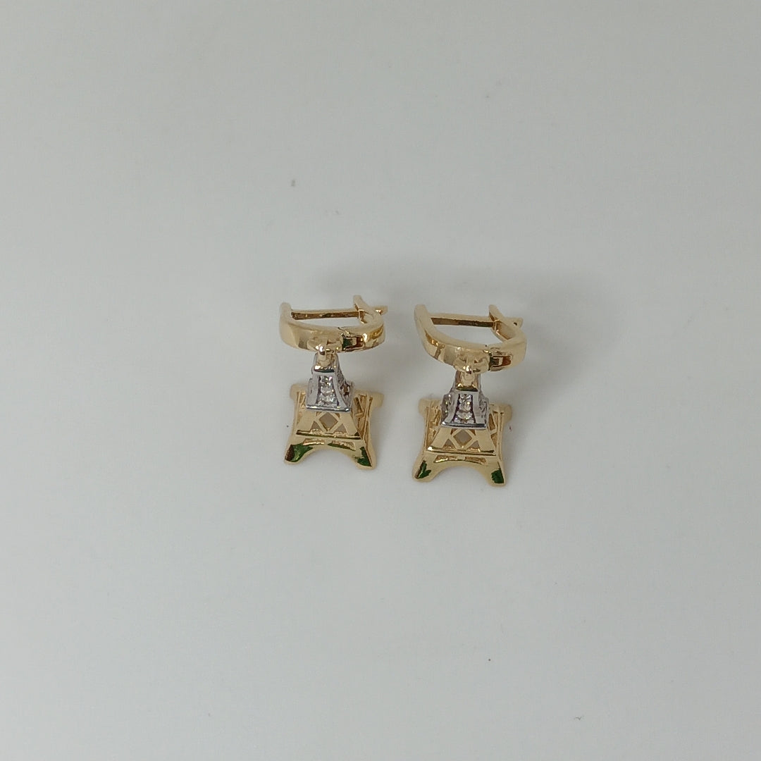 BROQUELES ORO 14K 3.2 (NUEVO)