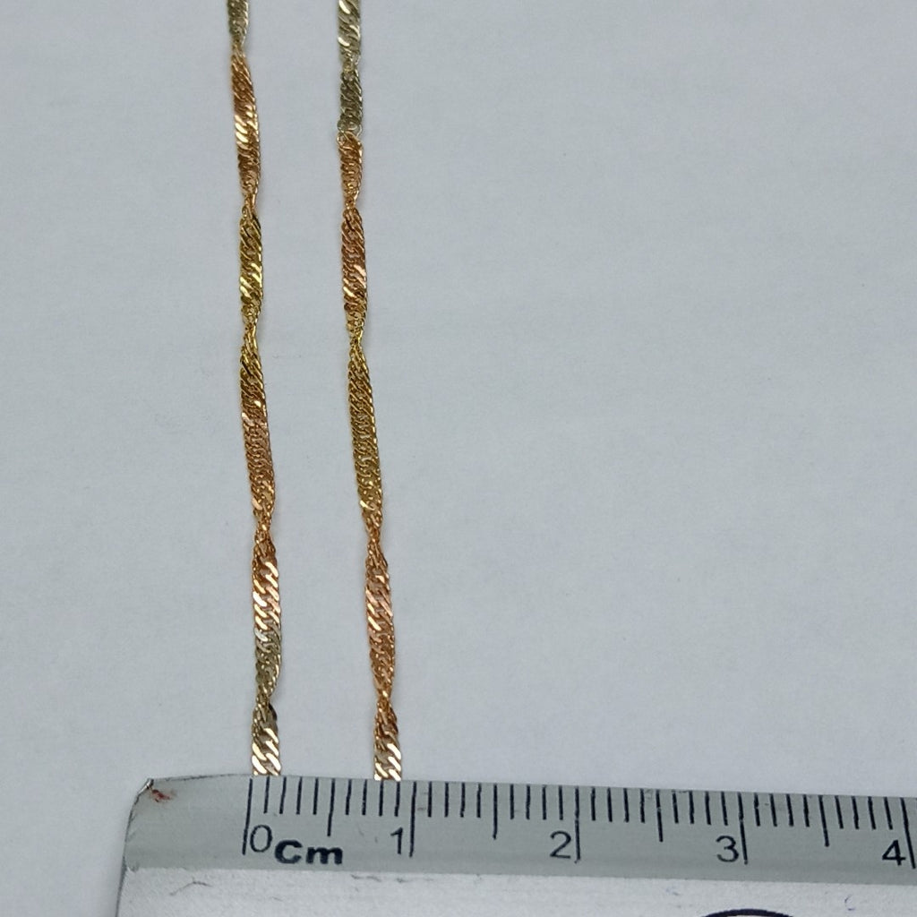 CADENA ORO,ORO COMBINADO 10 K 2,70 GRMS (SEMINUEVO)