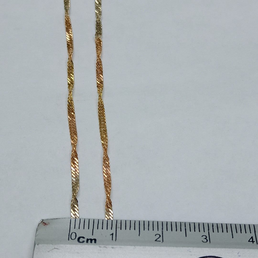 CADENA ORO,ORO COMBINADO 10 K 2,70 GRMS (SEMINUEVO)