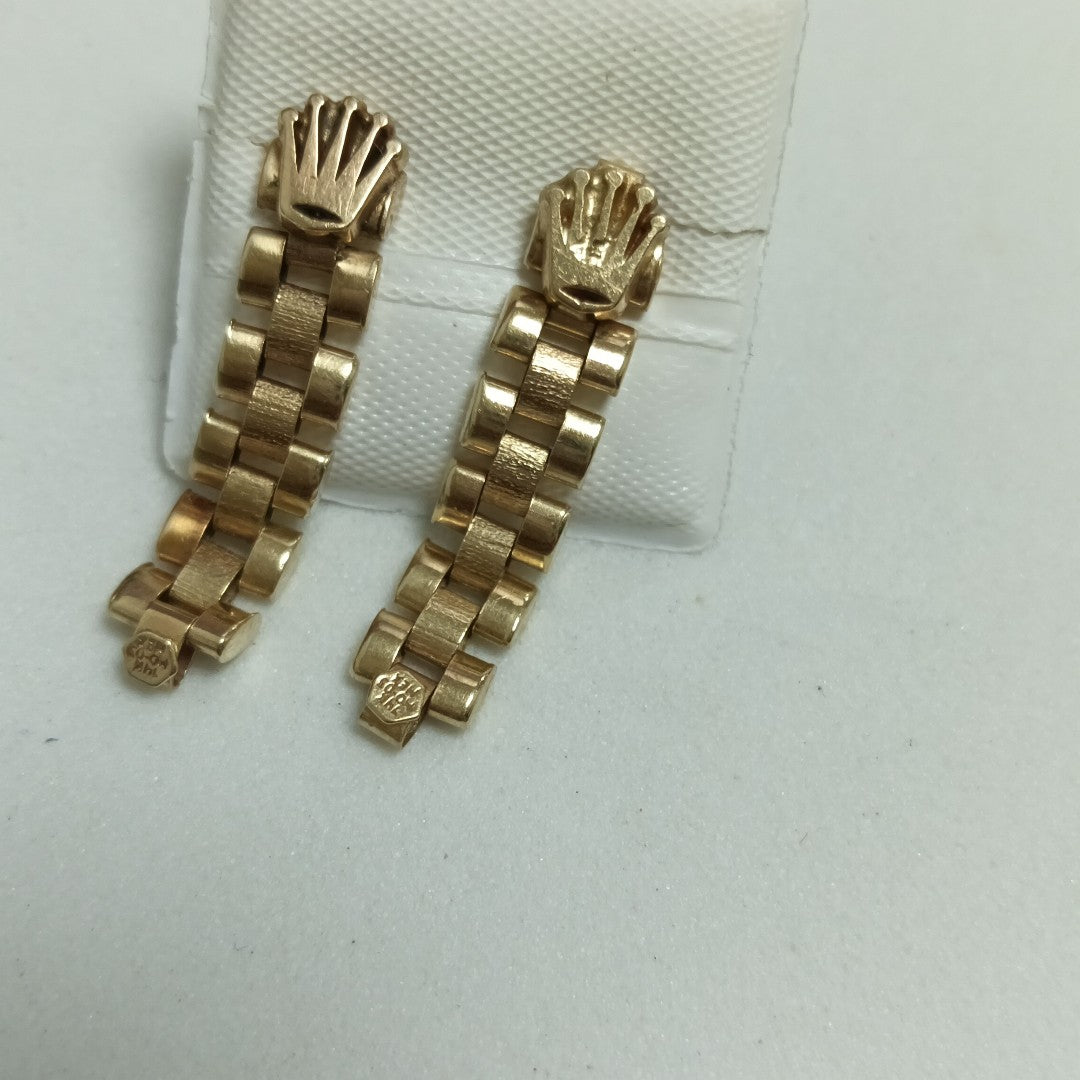 ARETES PAR. ORO. 14 K 2.8 GRMS (SEMINUEVO)