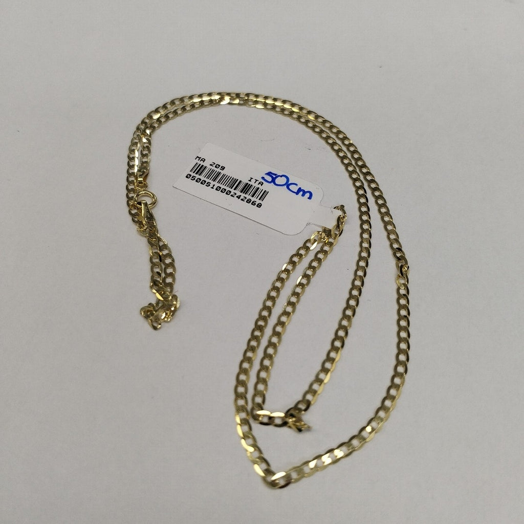 CADENAS BARBADA AMARILLA ORO 14K 3.7 (NUEVO)