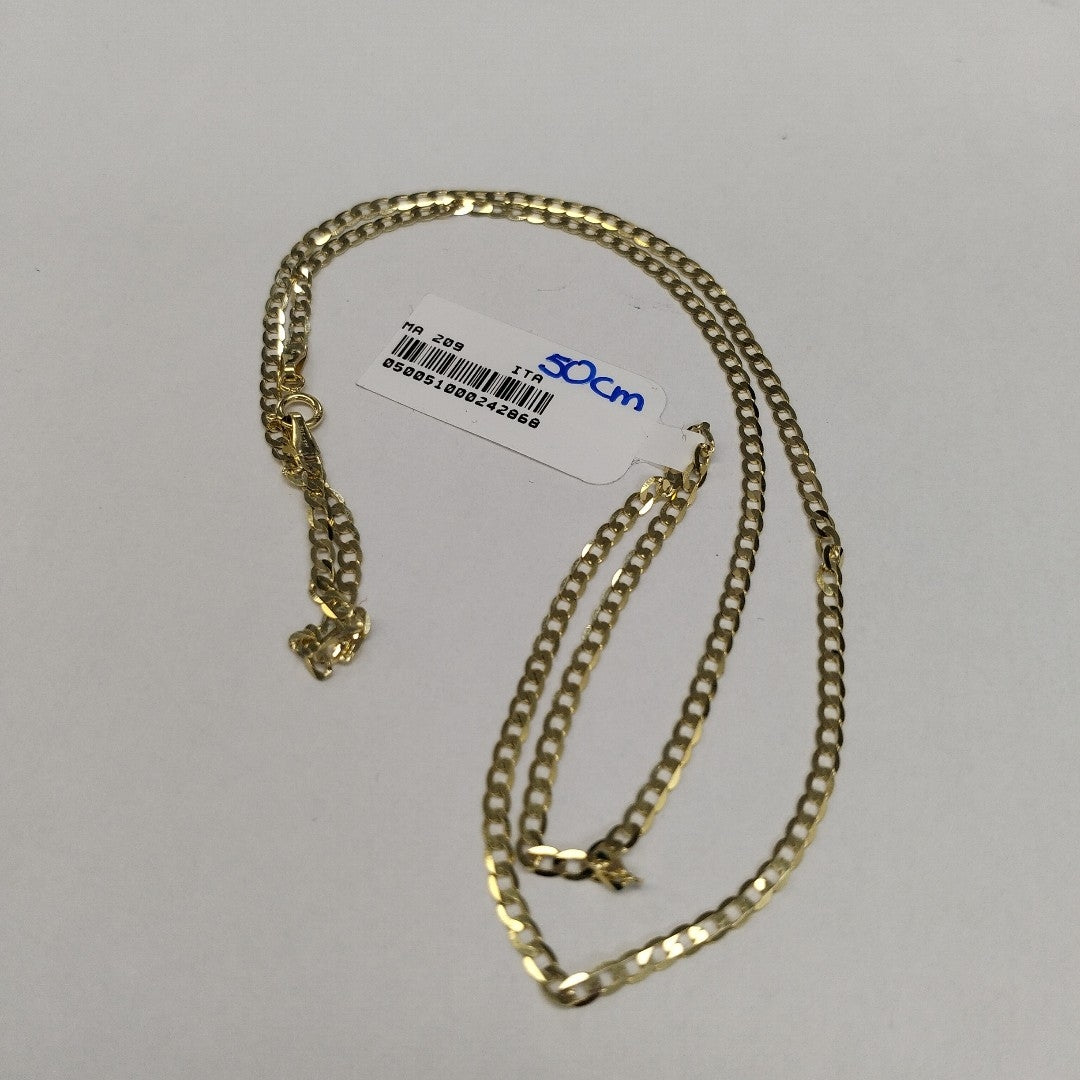CADENAS BARBADA AMARILLA ORO 14K 3.7 (NUEVO)
