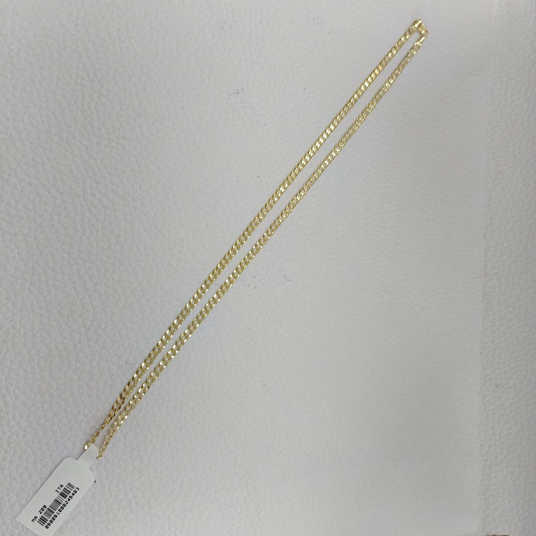 CADENAS BARBADA AMARILLA ORO 10K 5.7 (NUEVO)