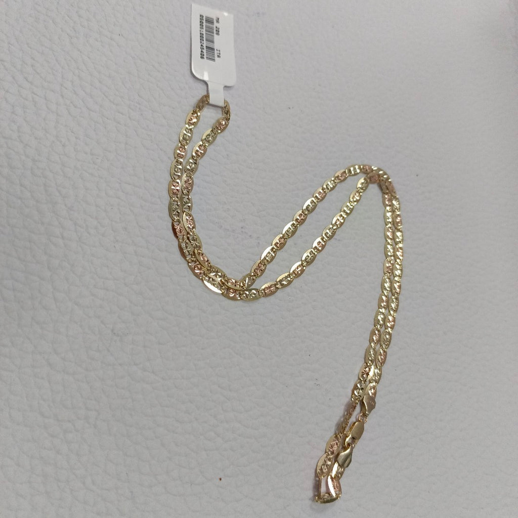 CADENAS VALENTINA/ESPEJO ORO 10K 8 (NUEVO)