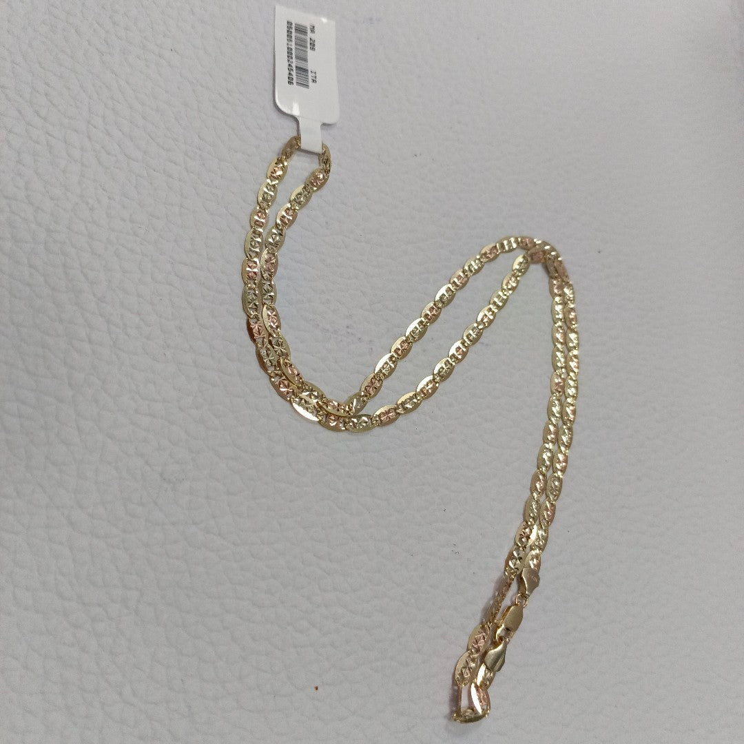 CADENAS VALENTINA/ESPEJO ORO 10K 8 (NUEVO)