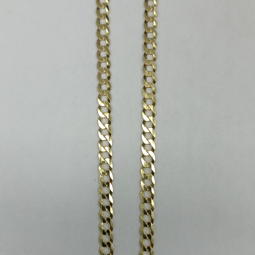 CADENAS BARBADA AMARILLA ORO 10K 5.7 (NUEVO)