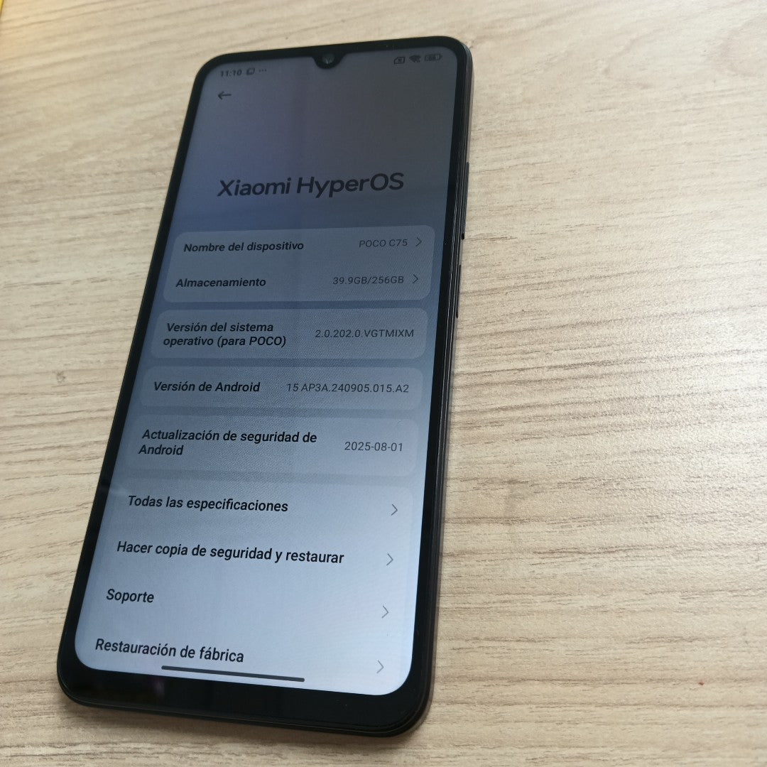 CELULAR XIAOMI POCO C75 2410FPCC5G (2024) 256 GB 8 GB RAM (SEMINUEVO)