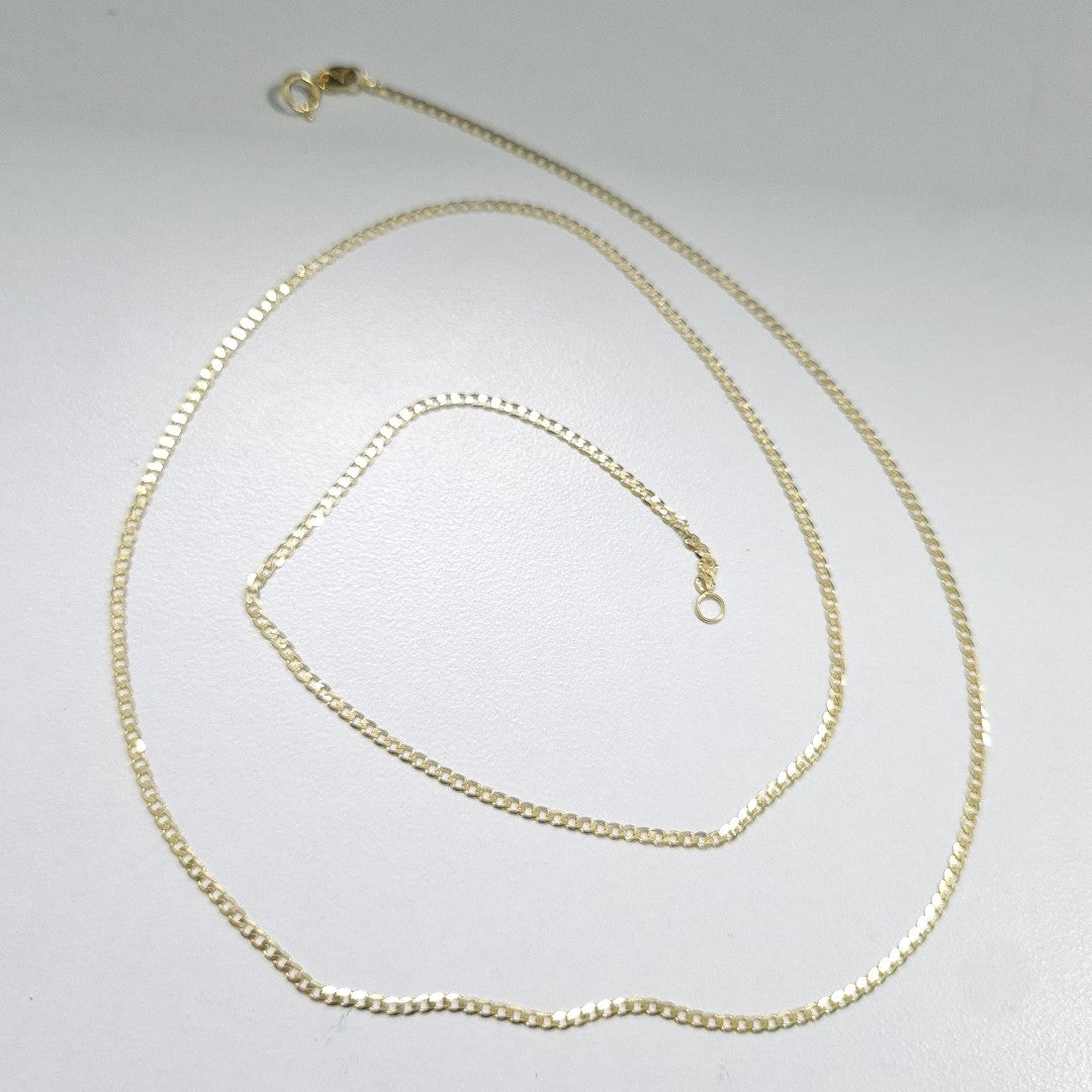 CADENAS BARBADA AMARILLA ORO 14K 1.8 (NUEVO)