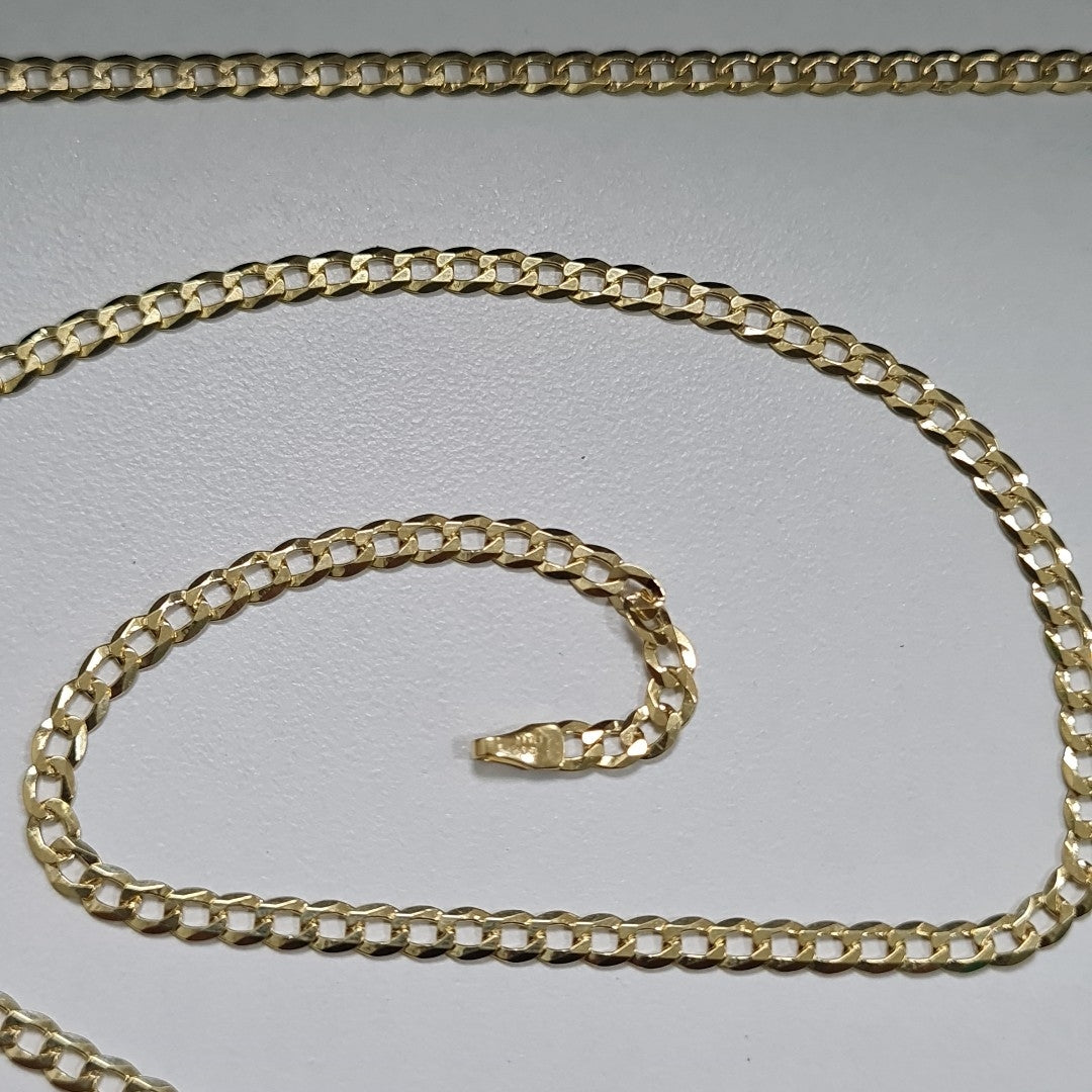 CADENAS BARBADA AMARILLA ORO 14K 6.6 (NUEVO)