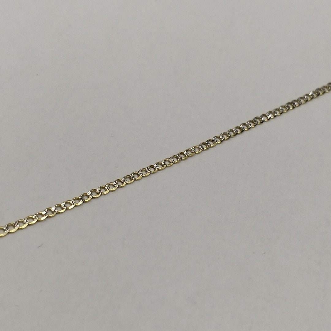 CADENAS BARBADA DIAMANTADA ORO 14K 2 (NUEVO)