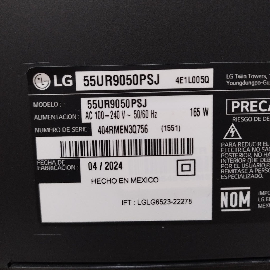 PANTALLA LG 55UR9050PSJ (2024) 55" LED 4K (SEMINUEVO)