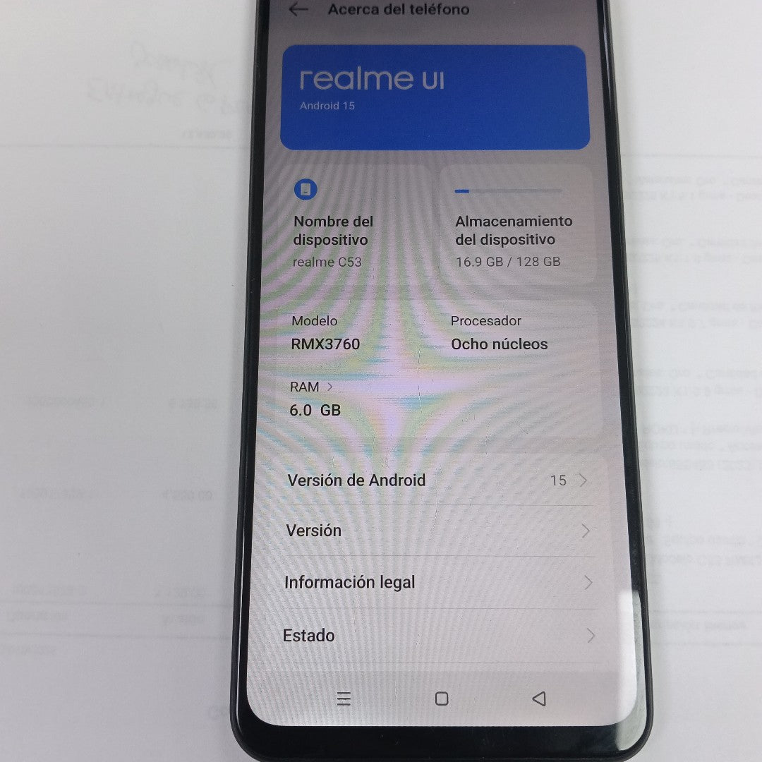 CELULAR REALME C53 RMX3760 (2023) 128 GB 6 GB RAM (SEMINUEVO)