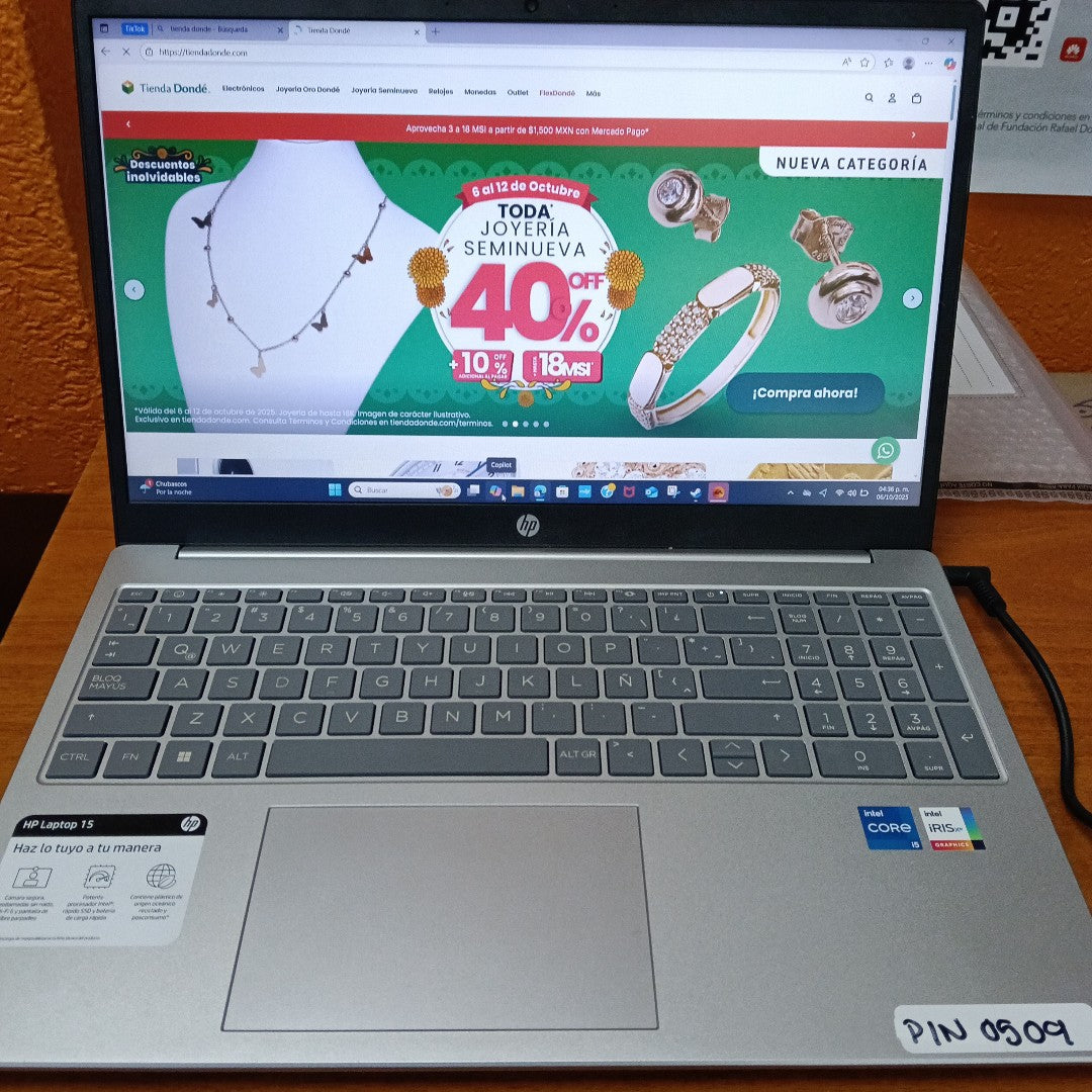 LAPTOP HP 15-FD0024LA (2024) 512 GB SSD 16 GB RAM (SEMINUEVO)