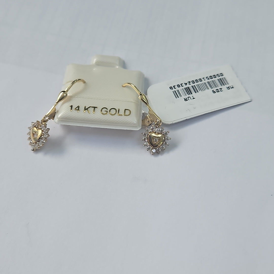BROQUELES ORO 14K 2.1 (NUEVO)