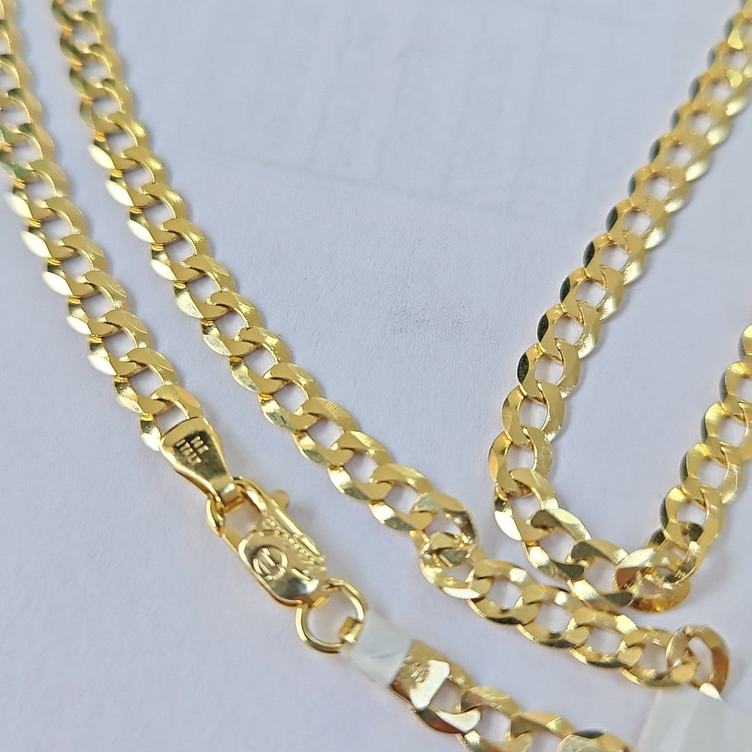 CADENAS BARBADA AMARILLA ORO 14K 8 (NUEVO)