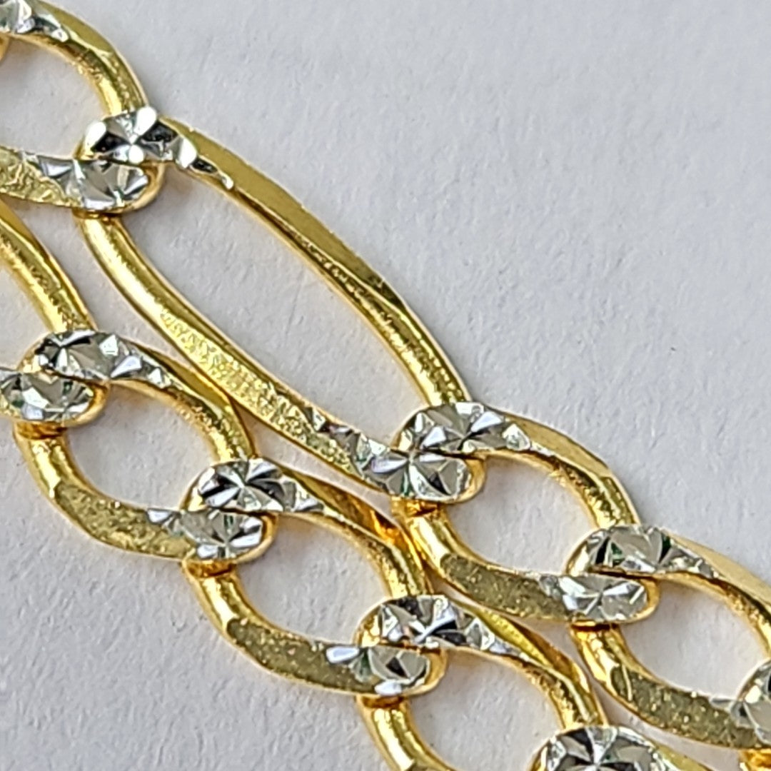CADENAS CARTIER 3 1 DIAMANTADA ORO 14K 7.2 (NUEVO)