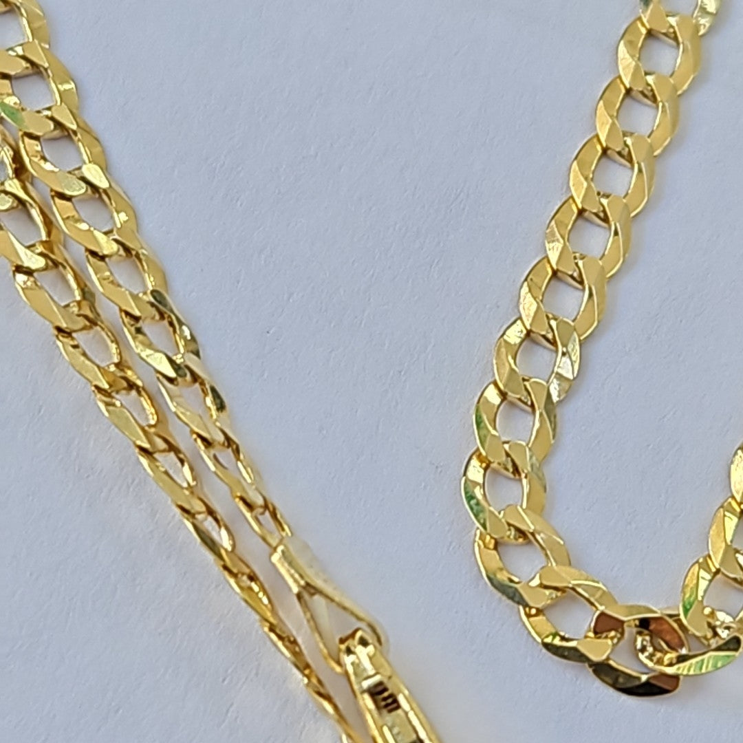 CADENAS BARBADA AMARILLA ORO 14K 6.6 (NUEVO)