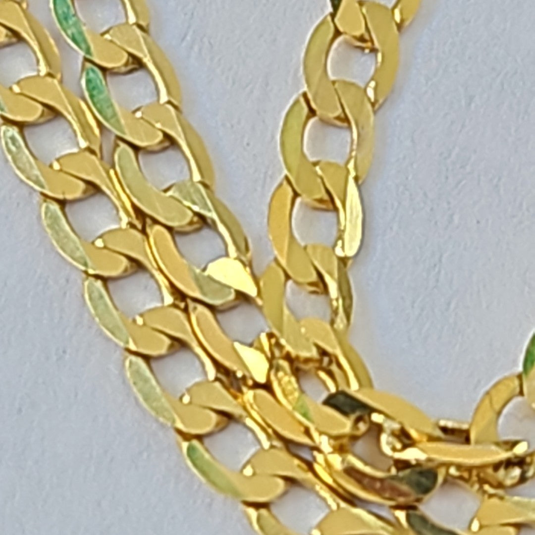 CADENAS BARBADA AMARILLA ORO 14K 4.3 (NUEVO)