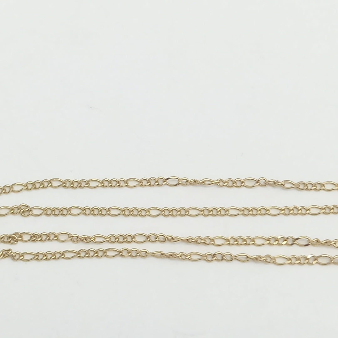 CADENA, MEDALLA RELIGIOSA. ORO. 10 K 1.6 GRMS (SEMINUEVO)