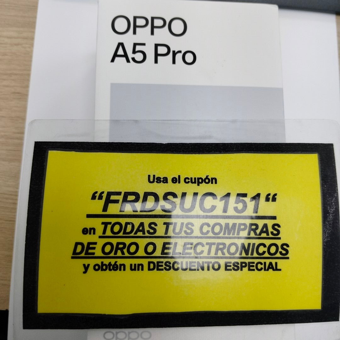 CELULAR OPPO  A5 PRO CPH2711 (2025) 256 GB 8 GB RAM (SEMINUEVO)