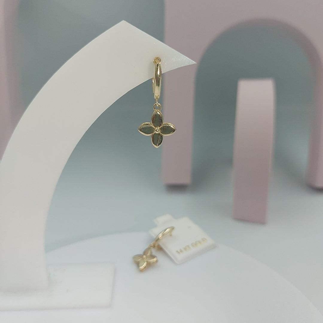 BROQUELES ORO 14K 3.2 (NUEVO)