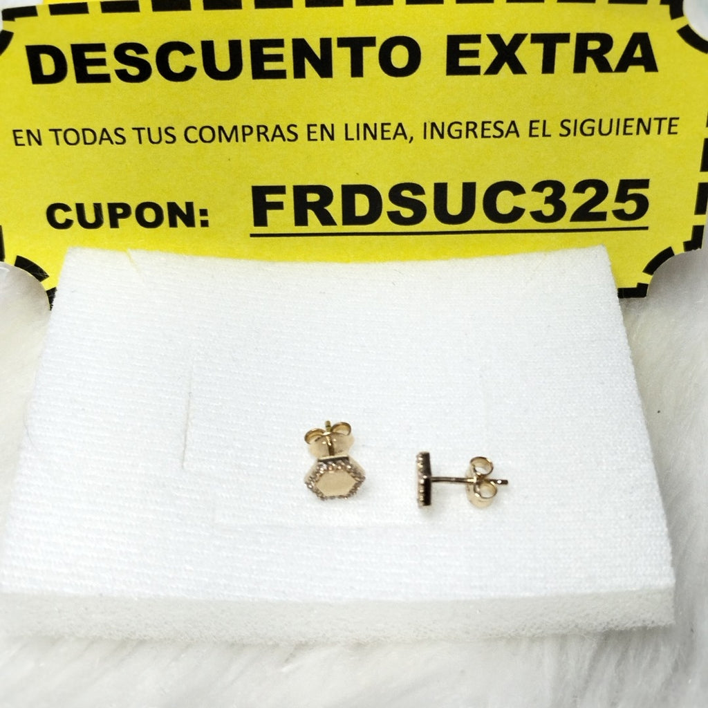 BROQUELES ORO 14K 1.4 (NUEVO)