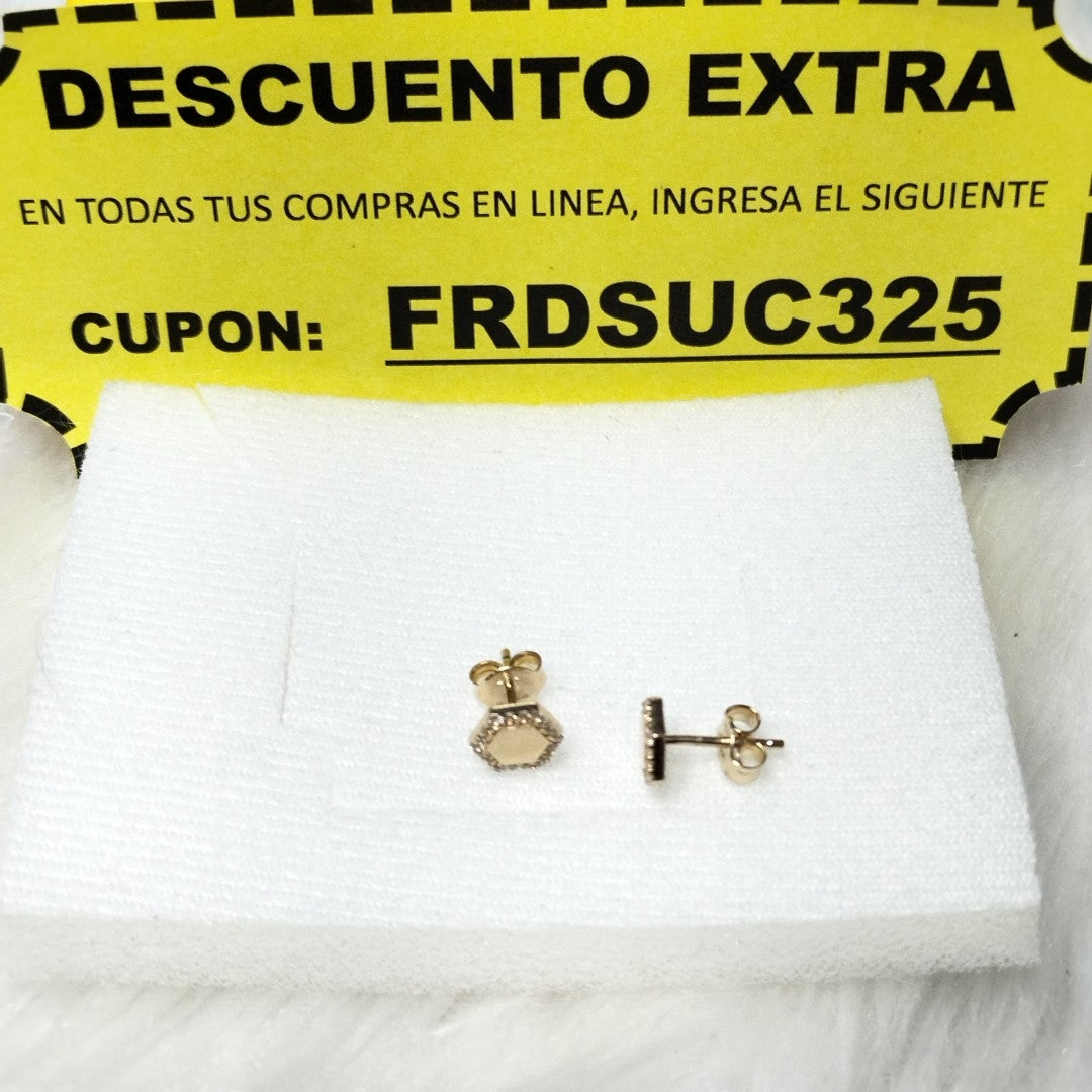BROQUELES ORO 14K 1.4 (NUEVO)