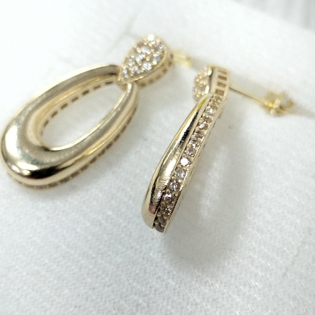 BROQUELES ORO 14K 4.3 (NUEVO)