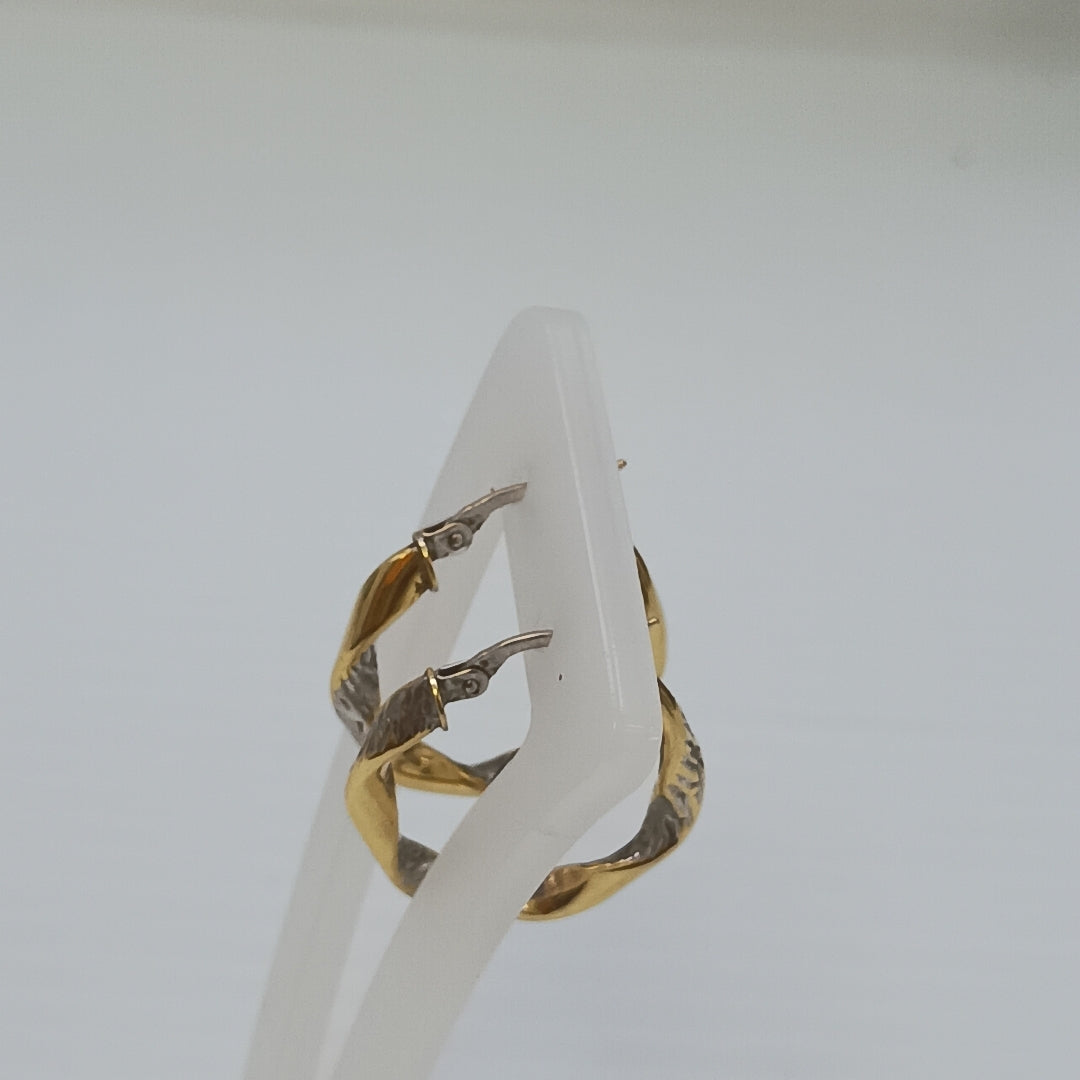 ARRACADAS PAR ORO 14 K 2,10 GRMS (SEMINUEVO)
