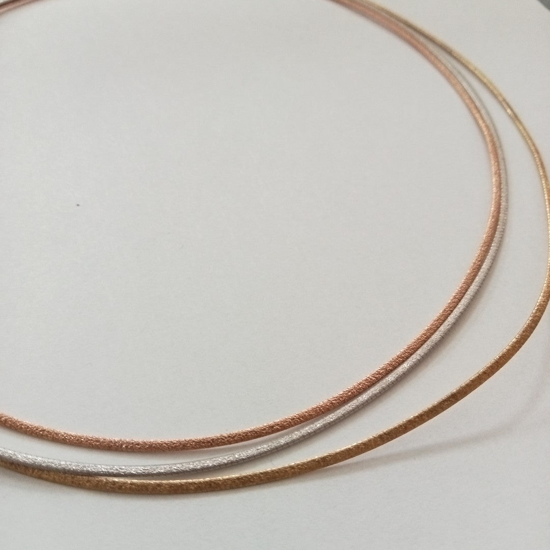 GARGANTILLA. ORO, ORO COMBINADO. 14 K 15.1 GRMS (SEMINUEVO)