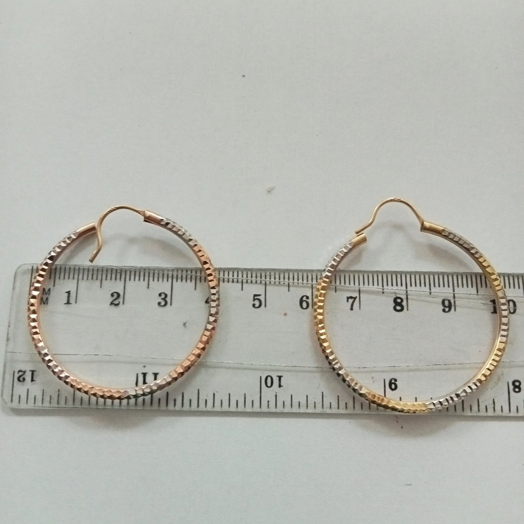 ARRACADAS PAR. ORO, ORO COMBINADO. 10 K 2.9 GRMS (SEMINUEVO)
