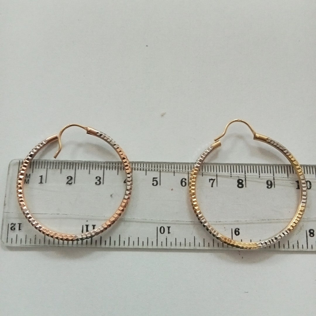 ARRACADAS PAR. ORO, ORO COMBINADO. 10 K 2.9 GRMS (SEMINUEVO)