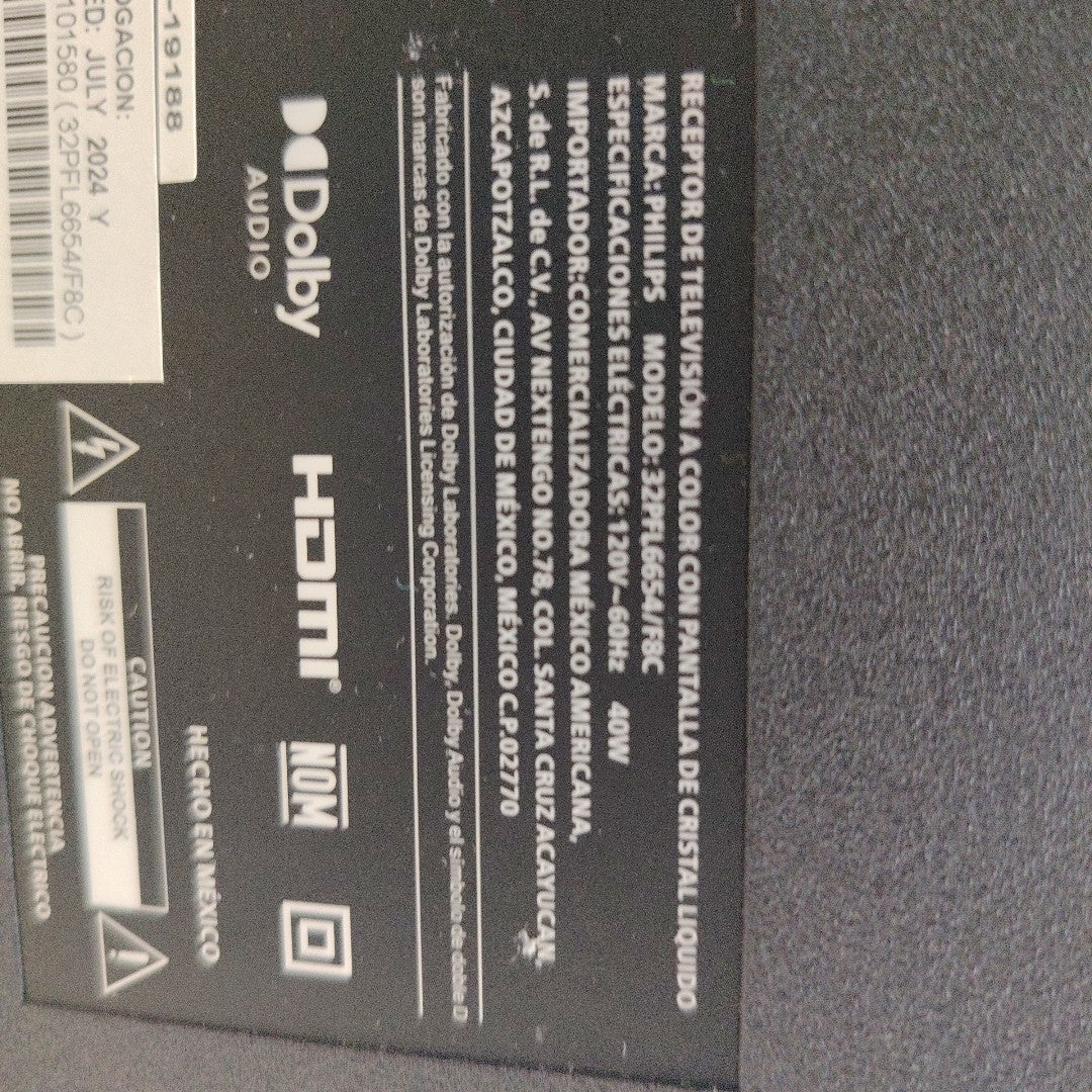PANTALLA PHILIPS 32PFL6654/F8C 32" LED FHD (SEMINUEVO)