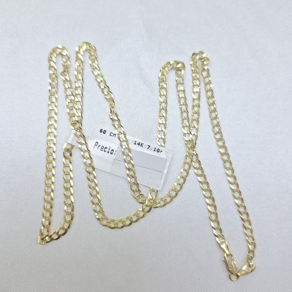 CADENAS BARBADA AMARILLA ORO 14K 7.1 (NUEVO)