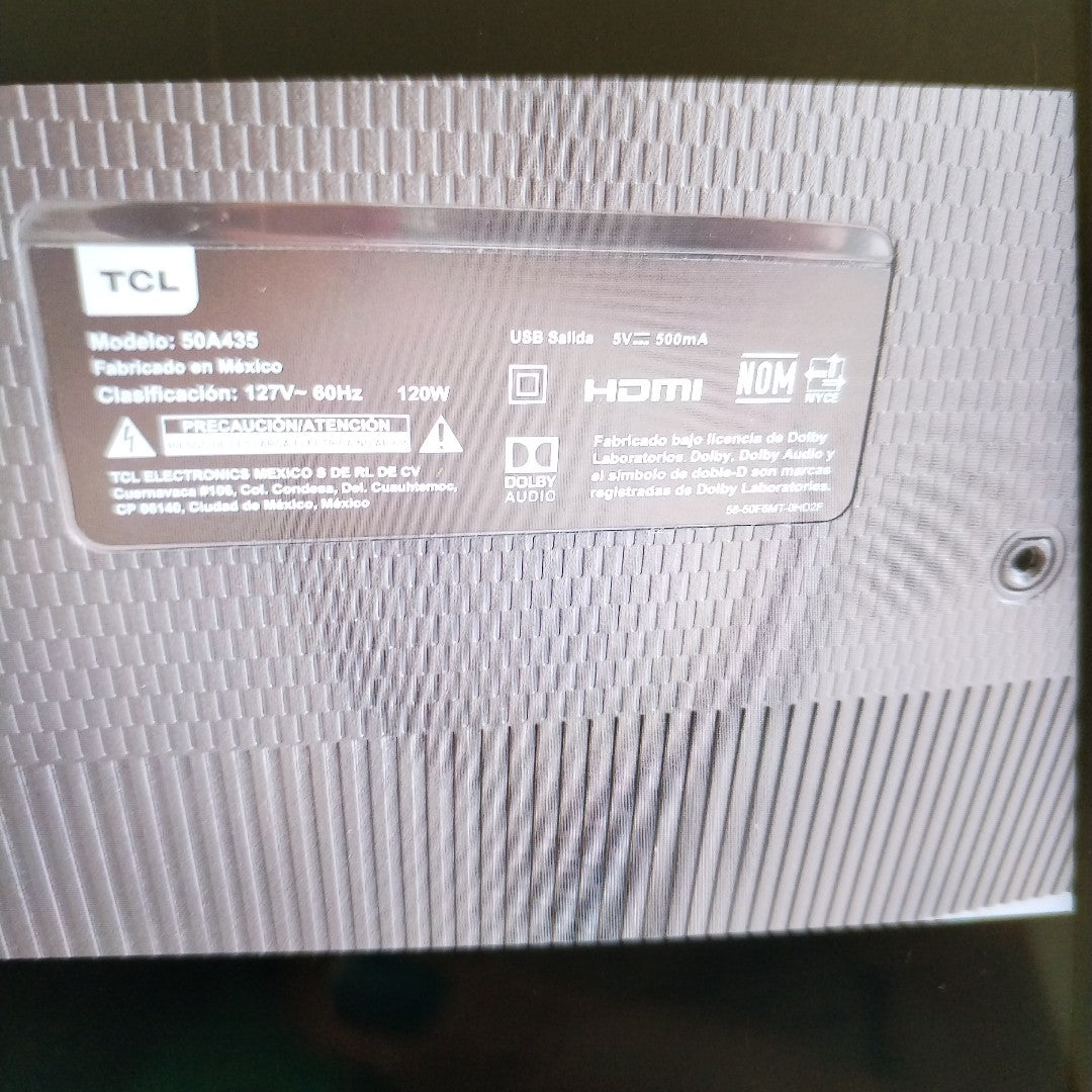 PANTALLA TCL 50A435 (2020) 50" LED 4K (SEMINUEVO)
