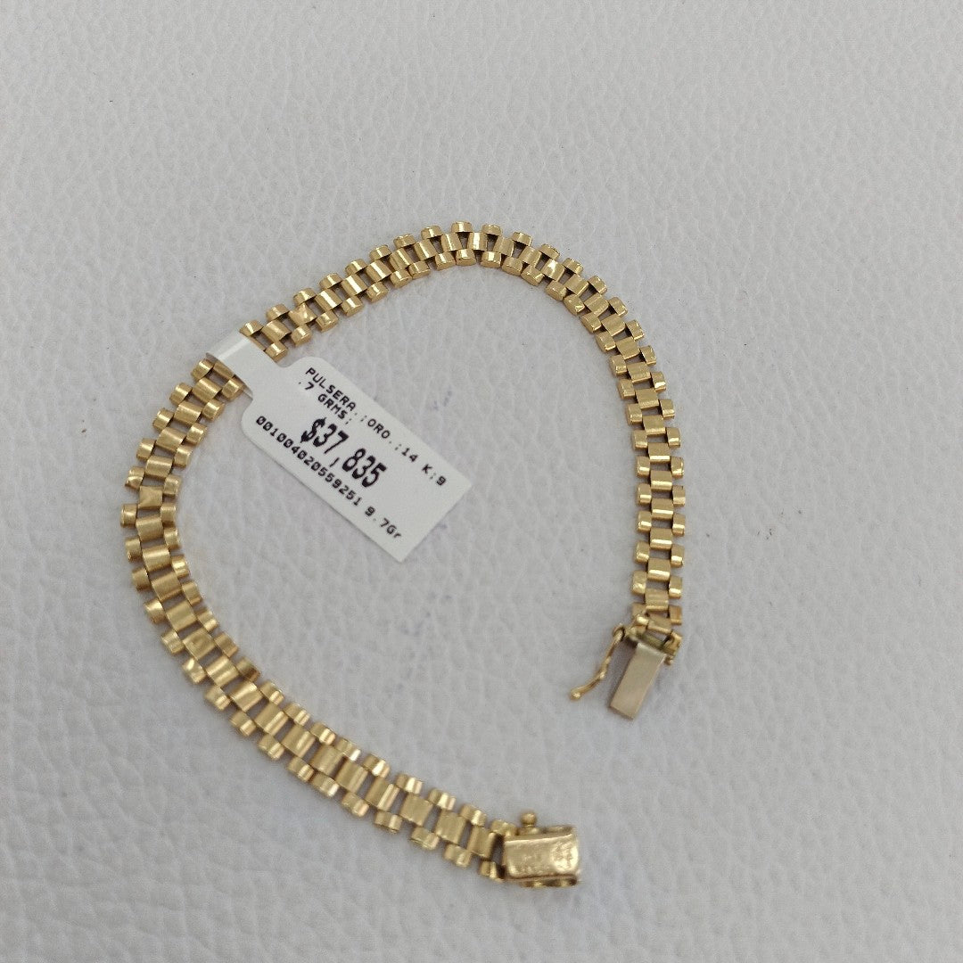 PULSERA. ORO. 14 K 9.7 GRMS (SEMINUEVO)