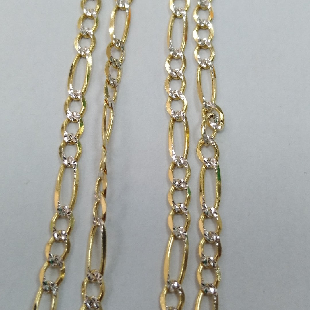 CADENAS CARTIER 3 1 DIAMANTADA ORO 10K 6.6 (NUEVO)