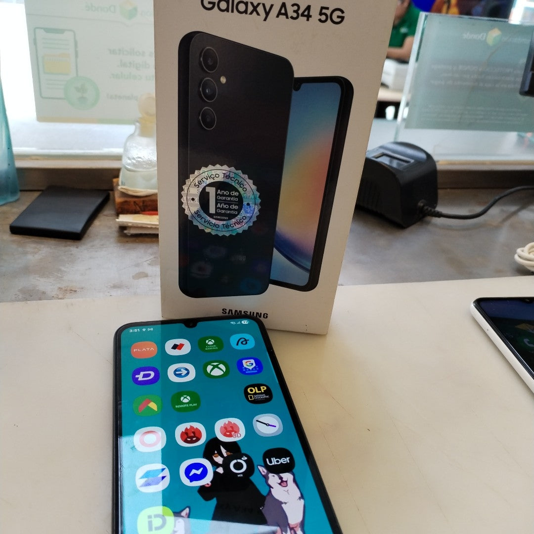 CELULAR SAMSUNG GALAXY A34 5G SM-A346M 256 GB 8 GB RAM (SEMINUEVO)