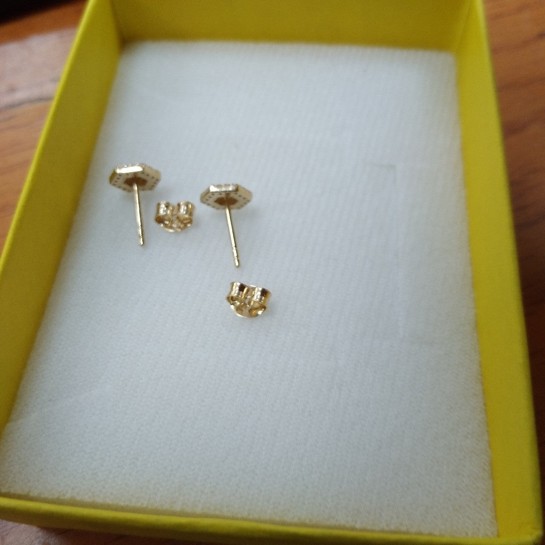 BROQUELES ORO 14K 1.4 (NUEVO)