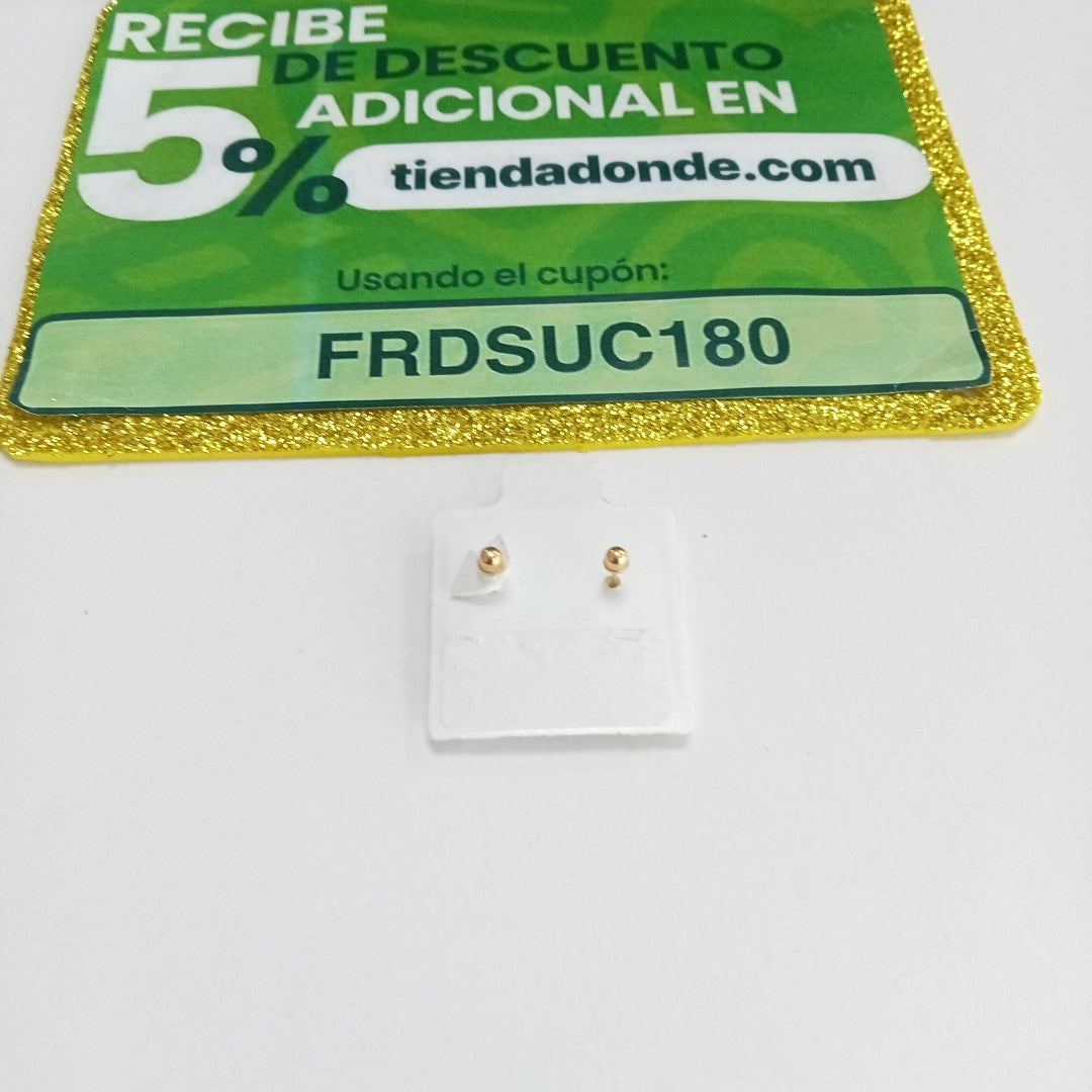 BROQUELES ORO 10K 1 (NUEVO)