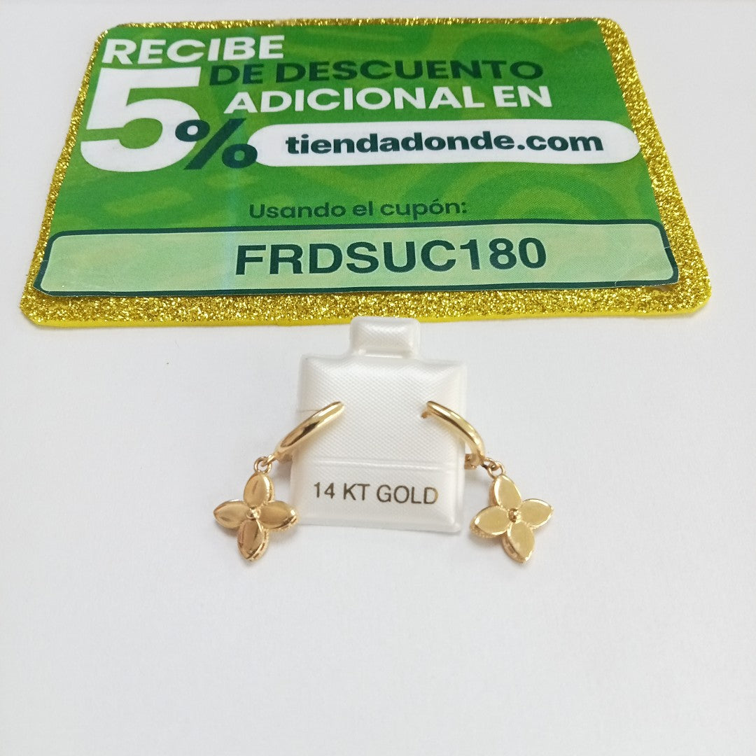 BROQUELES ORO 14K 3.1 (NUEVO)