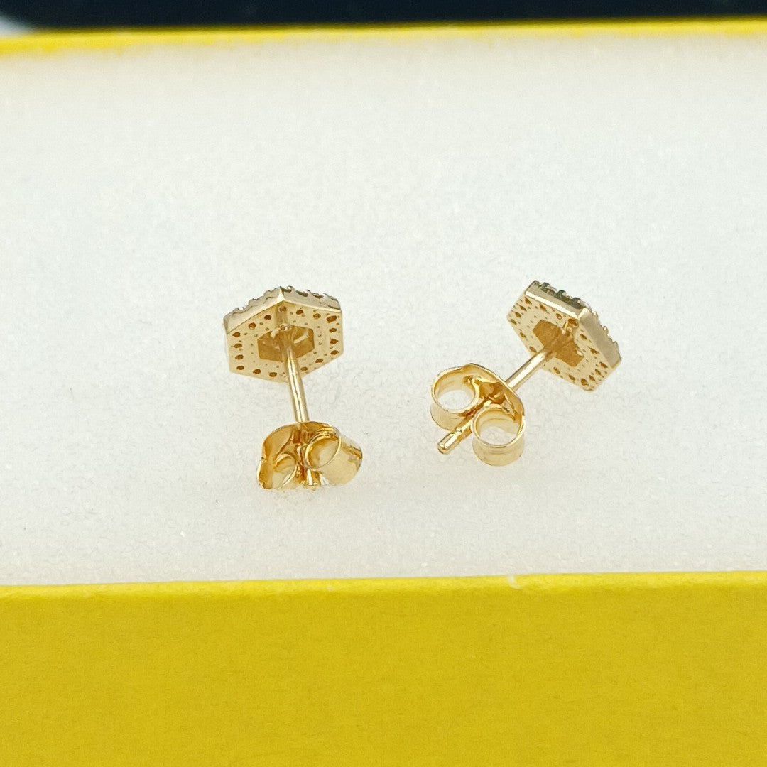 BROQUELES ORO 14K 1.4 (NUEVO)
