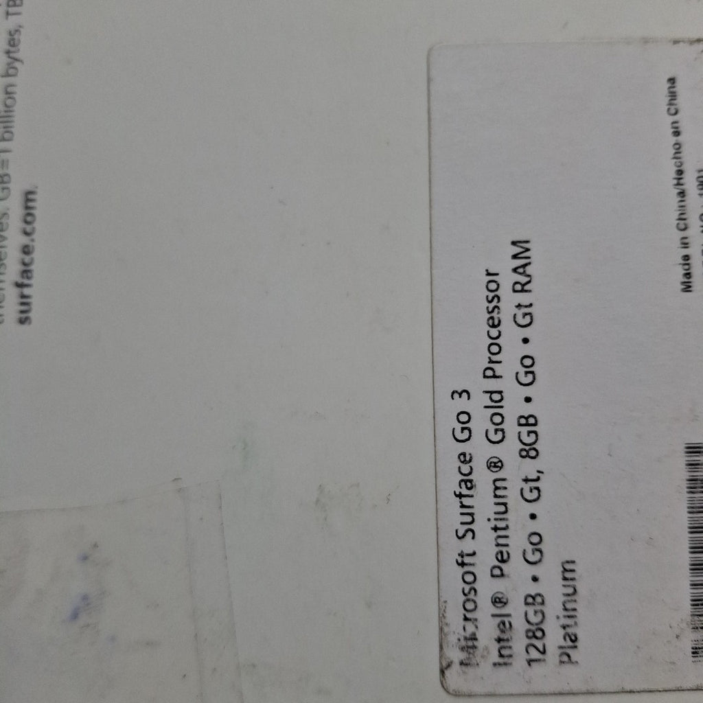 TABLETA MICROSOFT SURFACE GO 3 1901 (2 EN 2) (2022) 128 GB SSD 8 GB RAM (SEMINUEVO)