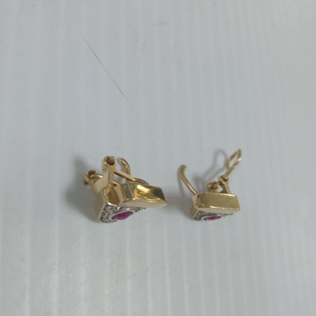 ARETES PAR ORO 14 K 5,30 GRMS (SEMINUEVO)