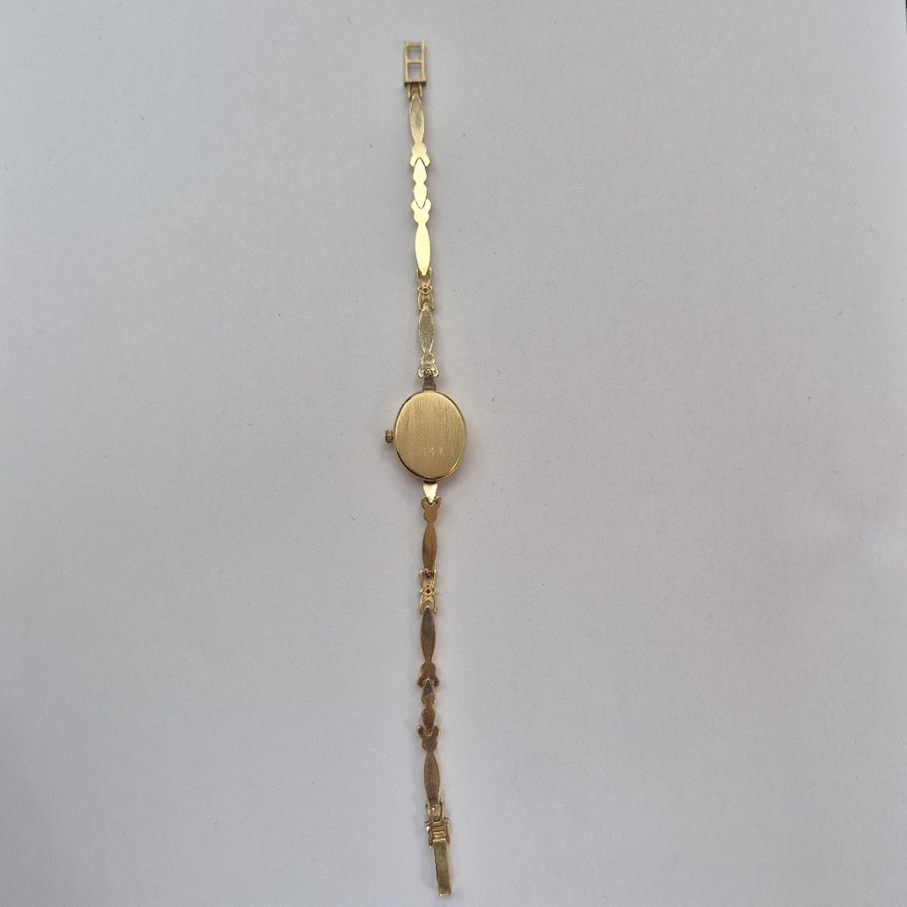 RELOJ CAJA Y PULSO ORO. ORO. 14 K 13.9 GRMS (SEMINUEVO)