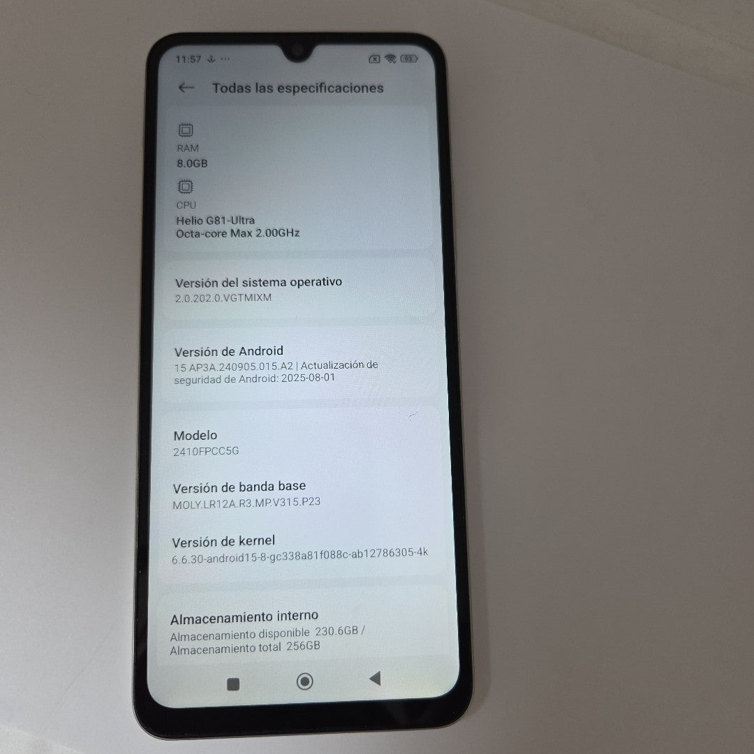 CELULAR XIAOMI POCO C75 2410FPCC5G (2024) 256 GB 8 GB RAM (SEMINUEVO)