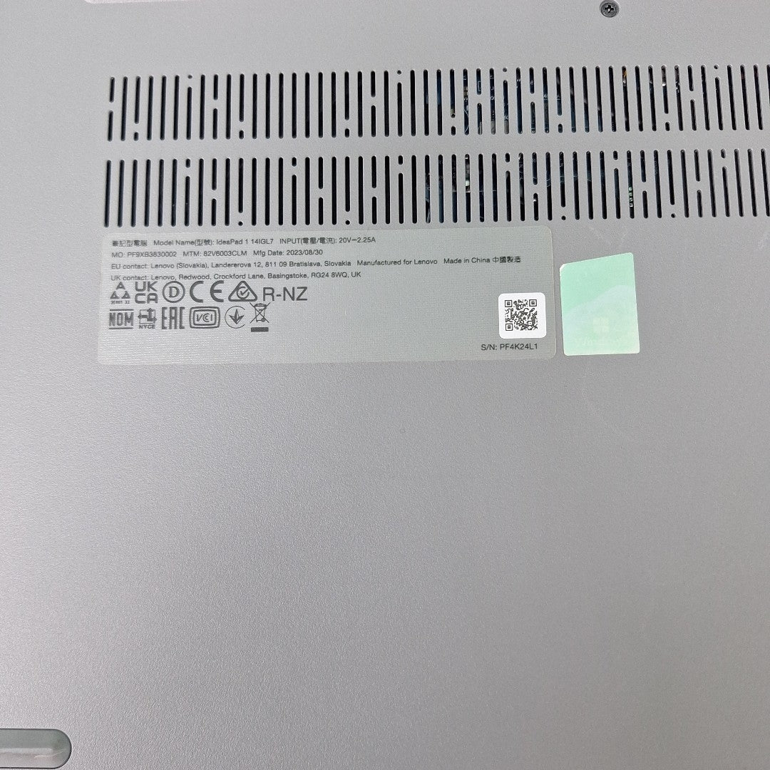 LAPTOP LENOVO IDEAPAD 1 14IGL7 (2023) 128 GB SSD 4 GB RAM (SEMINUEVO)