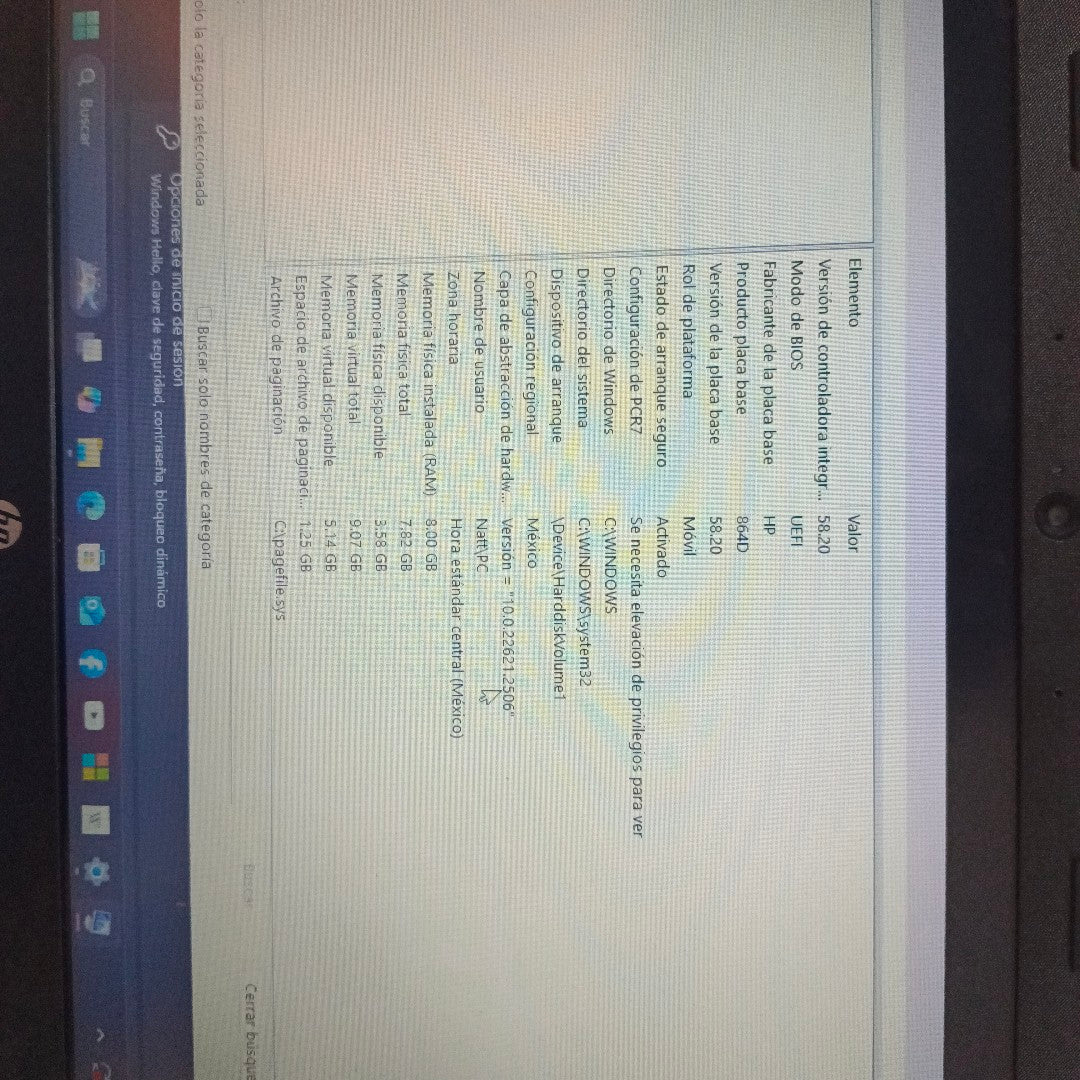 LAPTOP HP 14-DQ0530LA(2024) 256 GB SSD 8 GB RAM (SEMINUEVO)